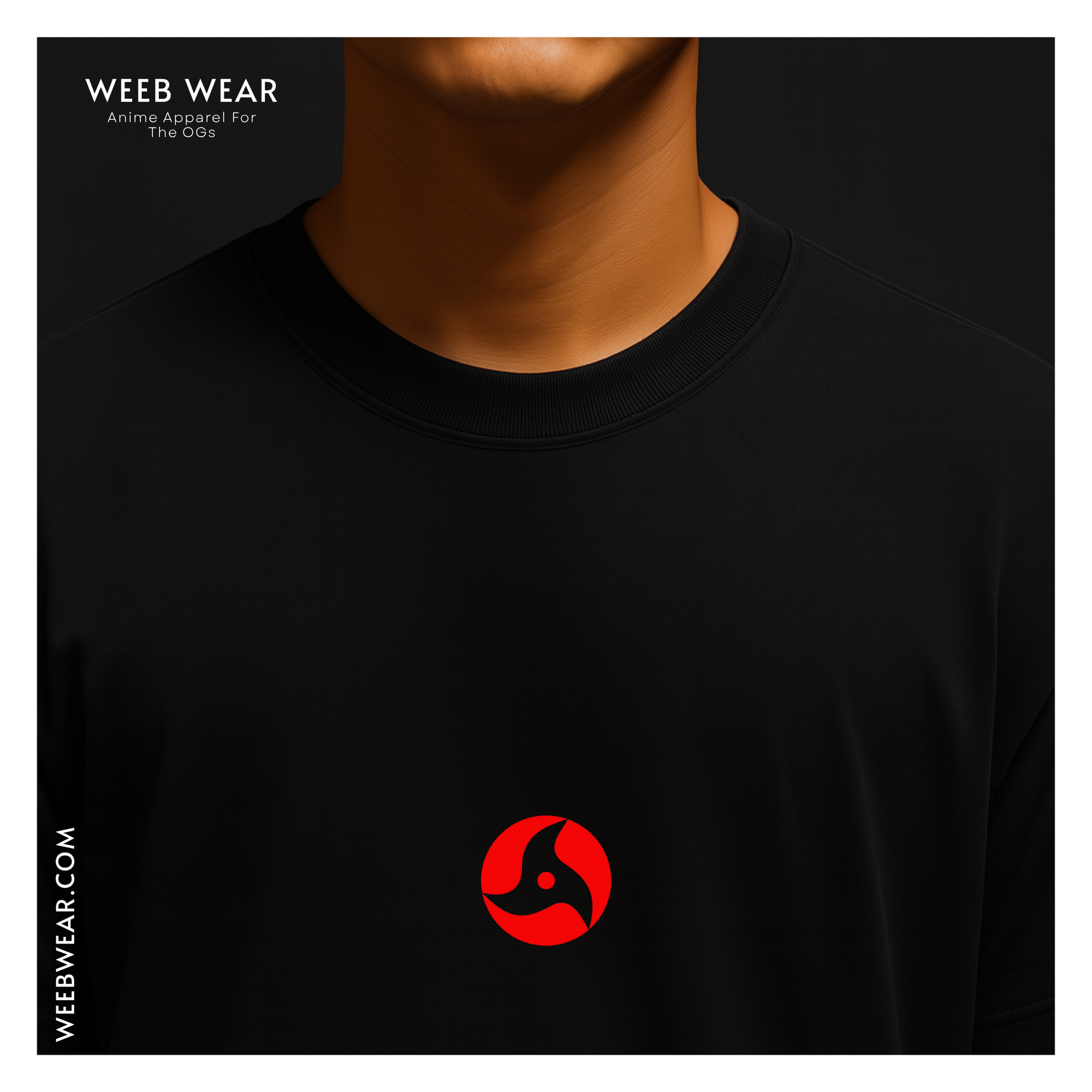 Itachi Uchiha Drop Shoulder T-Shirt: Crimson Silence