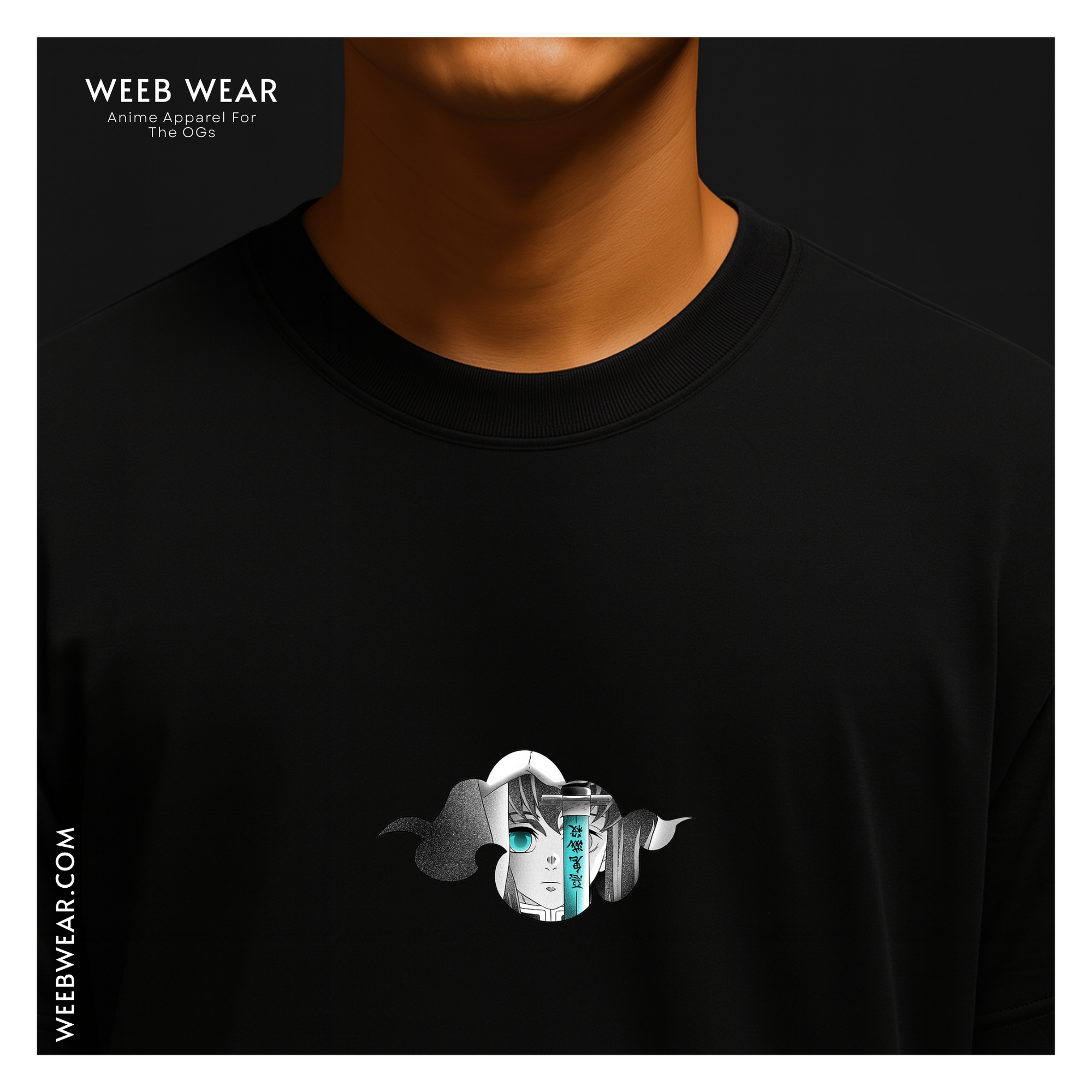 Muichirō Drop Shoulder T-Shirt: Mist Walker